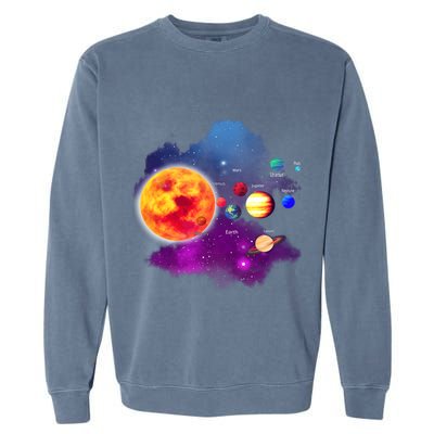 Solar System Planets For Astronomy And Space Geeks Garment-Dyed Sweatshirt