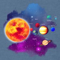 Solar System Planets For Astronomy And Space Geeks Garment-Dyed Sweatshirt