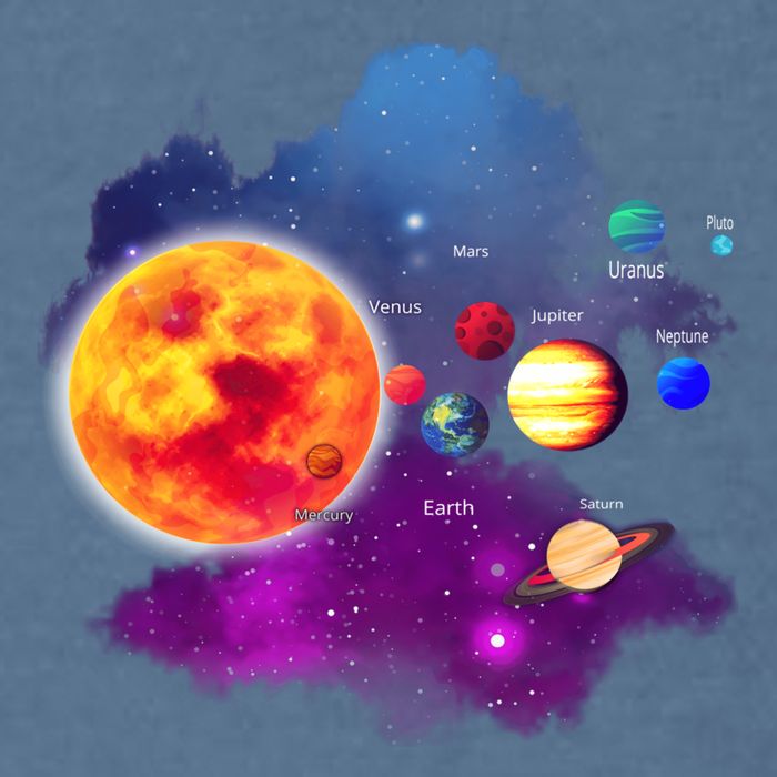 Solar System Planets For Astronomy And Space Geeks Garment-Dyed Sweatshirt