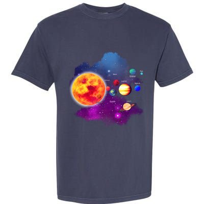 Solar System Planets For Astronomy And Space Geeks Garment-Dyed Heavyweight T-Shirt
