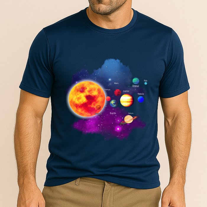 Solar System Planets For Astronomy And Space Geeks Performance Shirt
