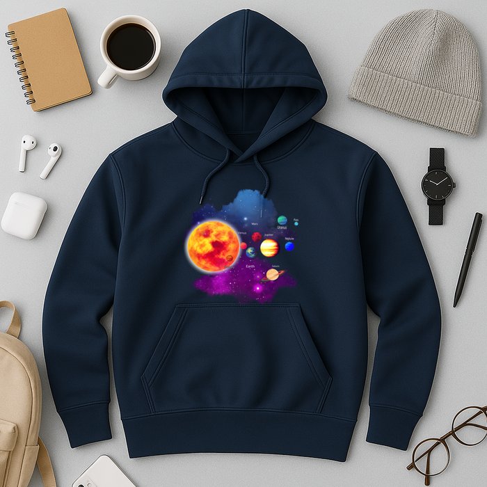 Solar System Planets For Astronomy And Space Geeks Hoodie