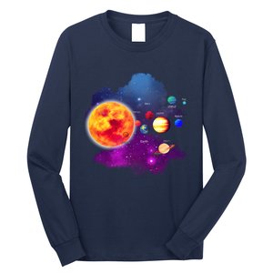 Solar System Planets For Astronomy And Space Geeks Long Sleeve Shirt