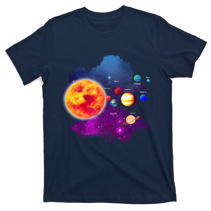 Solar System Planets For Astronomy And Space Geeks T-Shirt