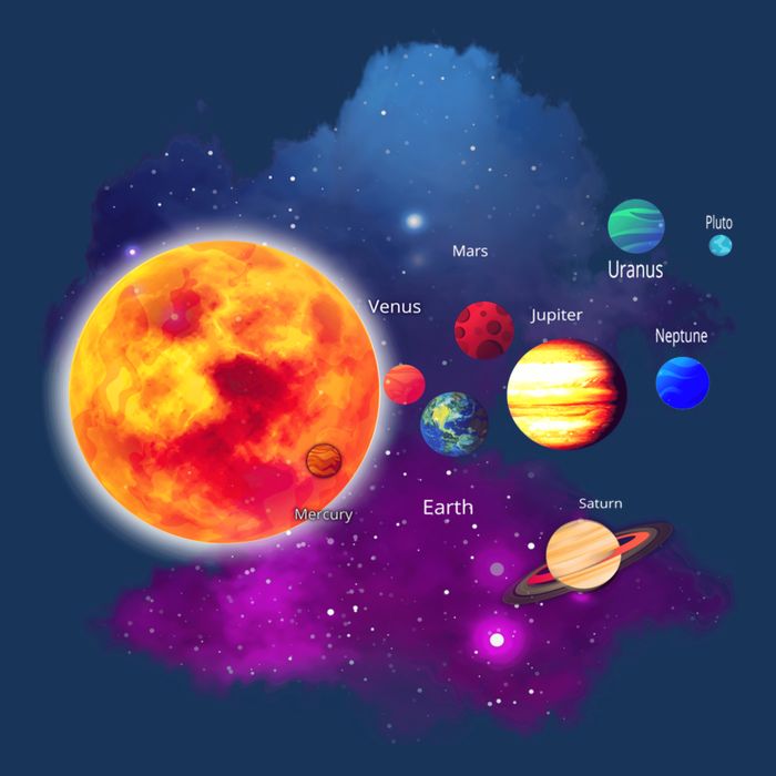 Solar System Planets For Astronomy And Space Geeks Button