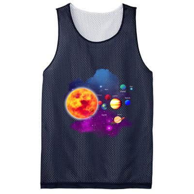 Solar System Planets For Astronomy And Space Geeks Mesh Reversible Basketball Jersey Tank