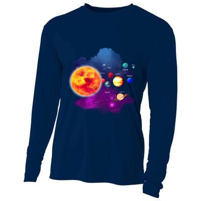 Solar System Planets For Astronomy And Space Geeks Cooling Performance Long Sleeve Crew