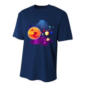 Solar System Planets For Astronomy And Space Geeks Performance Sprint T-Shirt