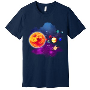 Solar System Planets For Astronomy And Space Geeks Premium T-Shirt