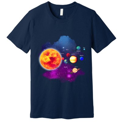Solar System Planets For Astronomy And Space Geeks Premium T-Shirt