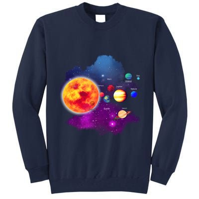 Solar System Planets For Astronomy And Space Geeks Tall Sweatshirt