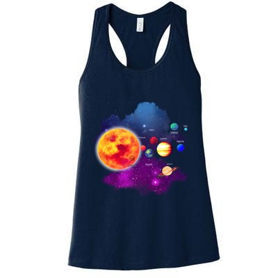 Solar System Planets For Astronomy And Space Geeks Womens Tank Top