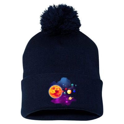 Solar System Planets For Astronomy And Space Geeks Pom Pom 12in Knit Beanie