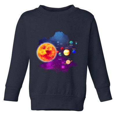Solar System Planets For Astronomy And Space Geeks Toddler Sweatshirt