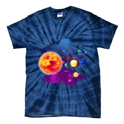 Solar System Planets For Astronomy And Space Geeks Tie-Dye T-Shirt
