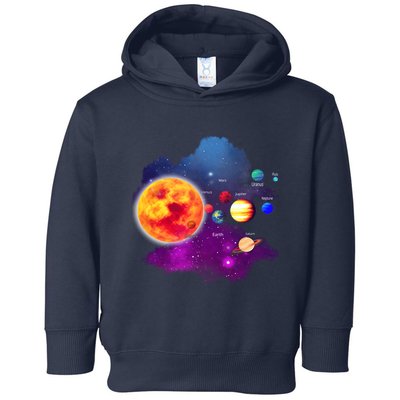 Solar System Planets For Astronomy And Space Geeks Toddler Hoodie