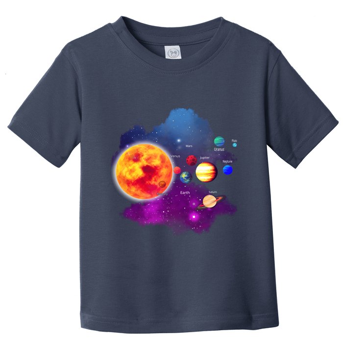 Solar System Planets For Astronomy And Space Geeks Toddler T-Shirt