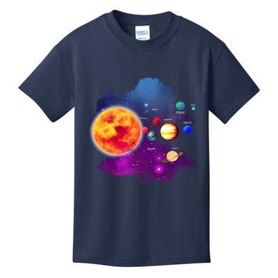 Solar System Planets For Astronomy And Space Geeks Kids T-Shirt