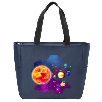 Solar System Planets For Astronomy And Space Geeks Zip Tote Bag