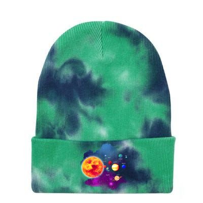 Solar System Planets For Astronomy And Space Geeks Tie Dye 12in Knit Beanie