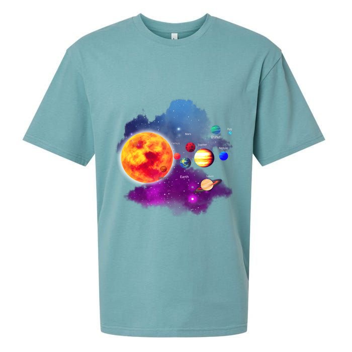 Solar System Planets For Astronomy And Space Geeks Sueded Cloud Jersey T-Shirt
