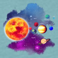 Solar System Planets For Astronomy And Space Geeks Sueded Cloud Jersey T-Shirt