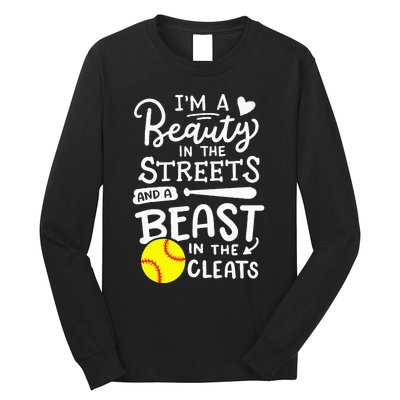 Softball Softball Player Long Sleeve Shirt