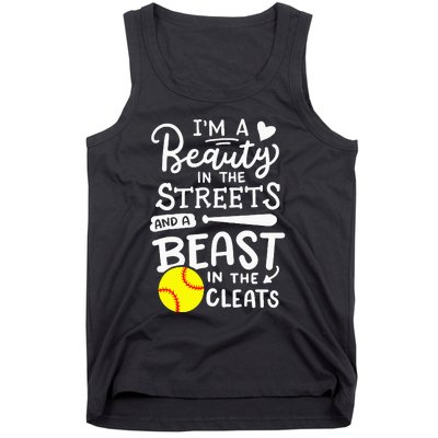 Softball Softball Player Tank Top