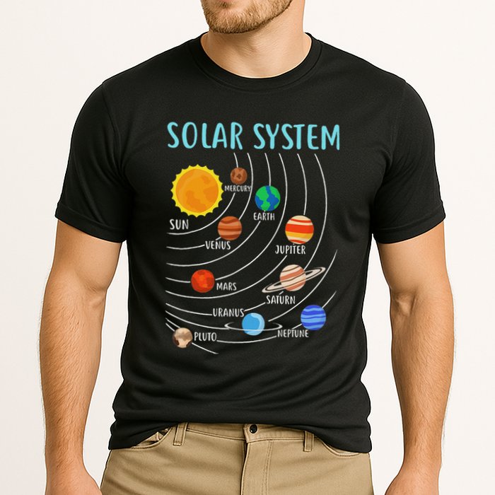 Solar System Planets Science Space Stem Performance Shirt