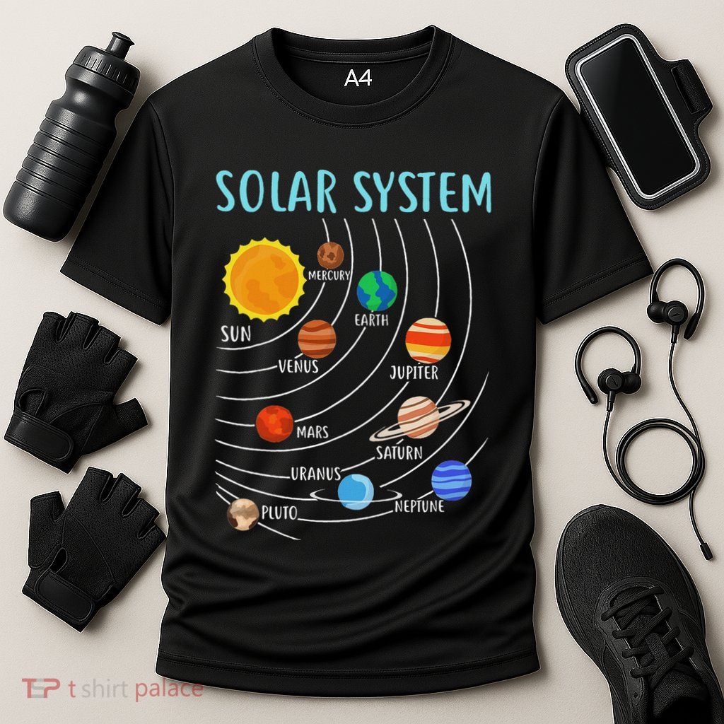 Solar System Planets Science Space Stem Performance Shirt