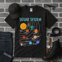 Solar System Planets Science Space Stem Tall T-Shirt
