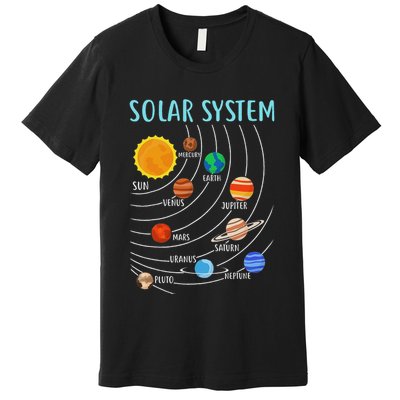 Solar System Planets Science Space Stem Premium T-Shirt