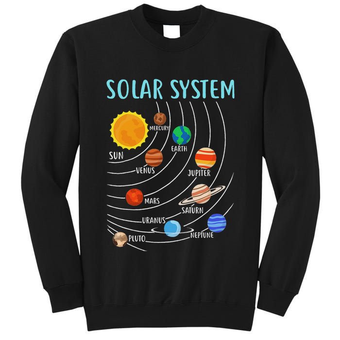 Solar System Planets Science Space Stem Tall Sweatshirt