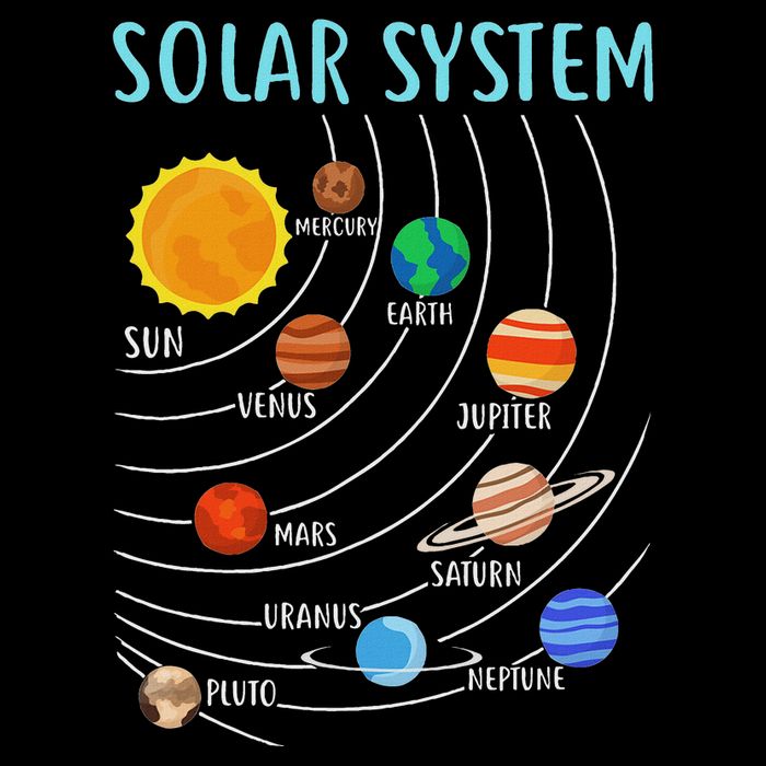 Solar System Planets Science Space Stem Tall Sweatshirt
