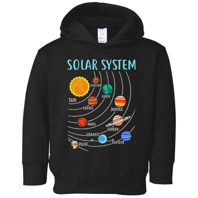 Solar System Planets Science Space Stem Toddler Hoodie