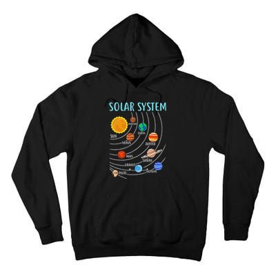 Solar System Planets Science Space Stem Tall Hoodie
