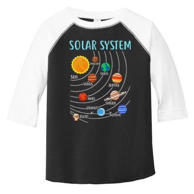 Solar System Planets Science Space Stem Toddler Fine Jersey T-Shirt