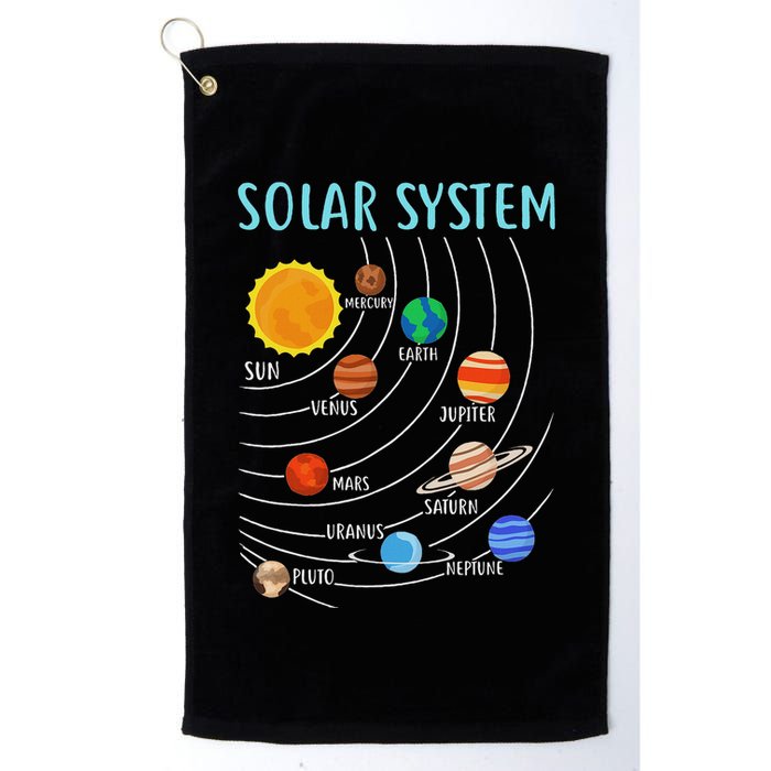 Solar System Planets Science Space Stem Golf Towel