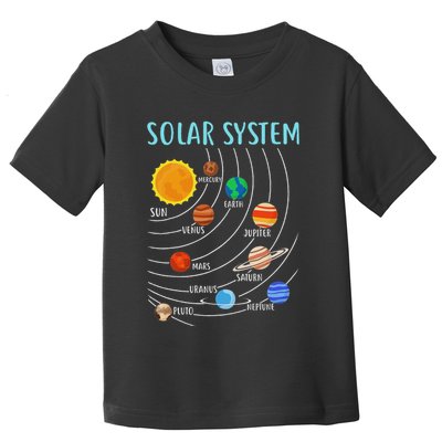 Solar System Planets Science Space Stem Toddler T-Shirt
