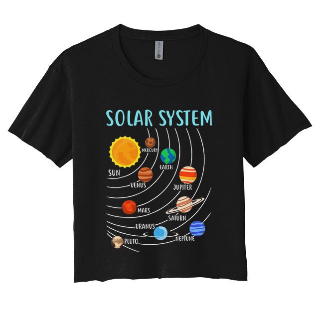 Solar System Planets Science Space Stem Crop Top