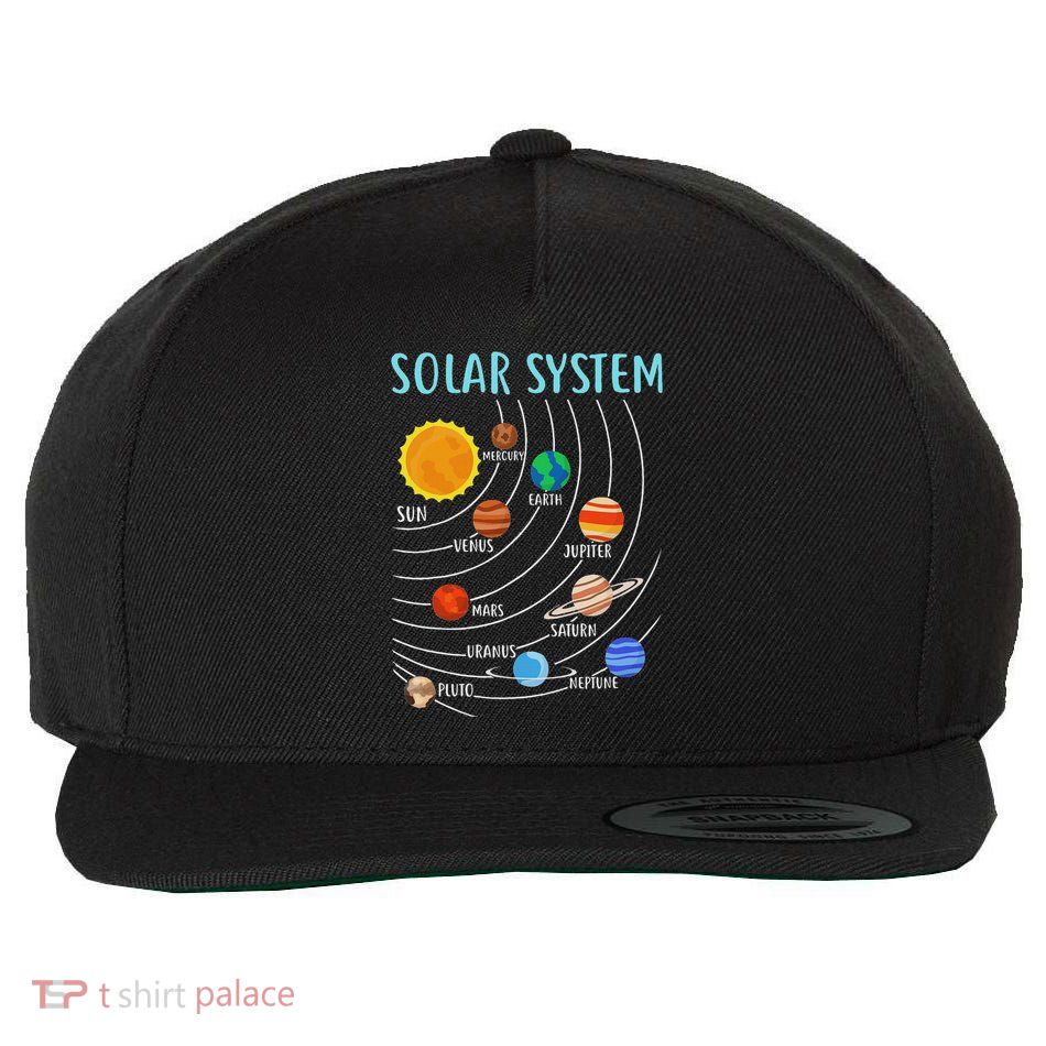 Solar System Planets Science Space Stem Wool Snapback Cap