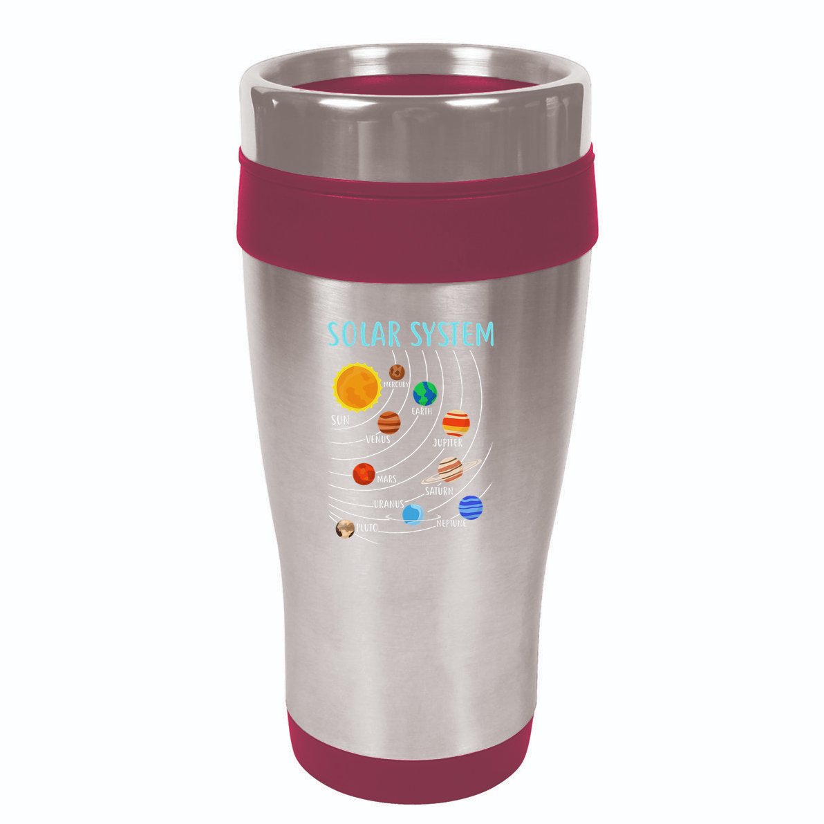Solar System Planets Science Space Stem 16oz Travel Tumbler
