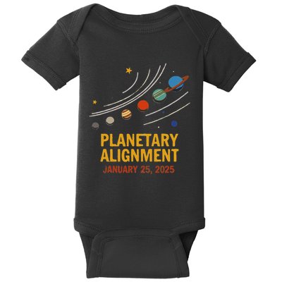 System Solar Planets Planetary Alignment January 25th 2025 Baby Bodysuit