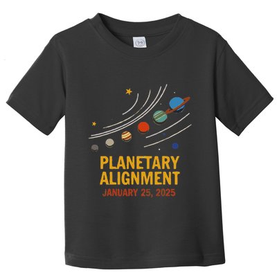 System Solar Planets Planetary Alignment January 25th 2025 Toddler T-Shirt