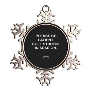 Shannonsharpeee Students Please Be Patient Golf Student In Session Metallic Star Ornament