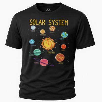 Solar System Planets Science Space Stem Cooling Performance Crew T-Shirt