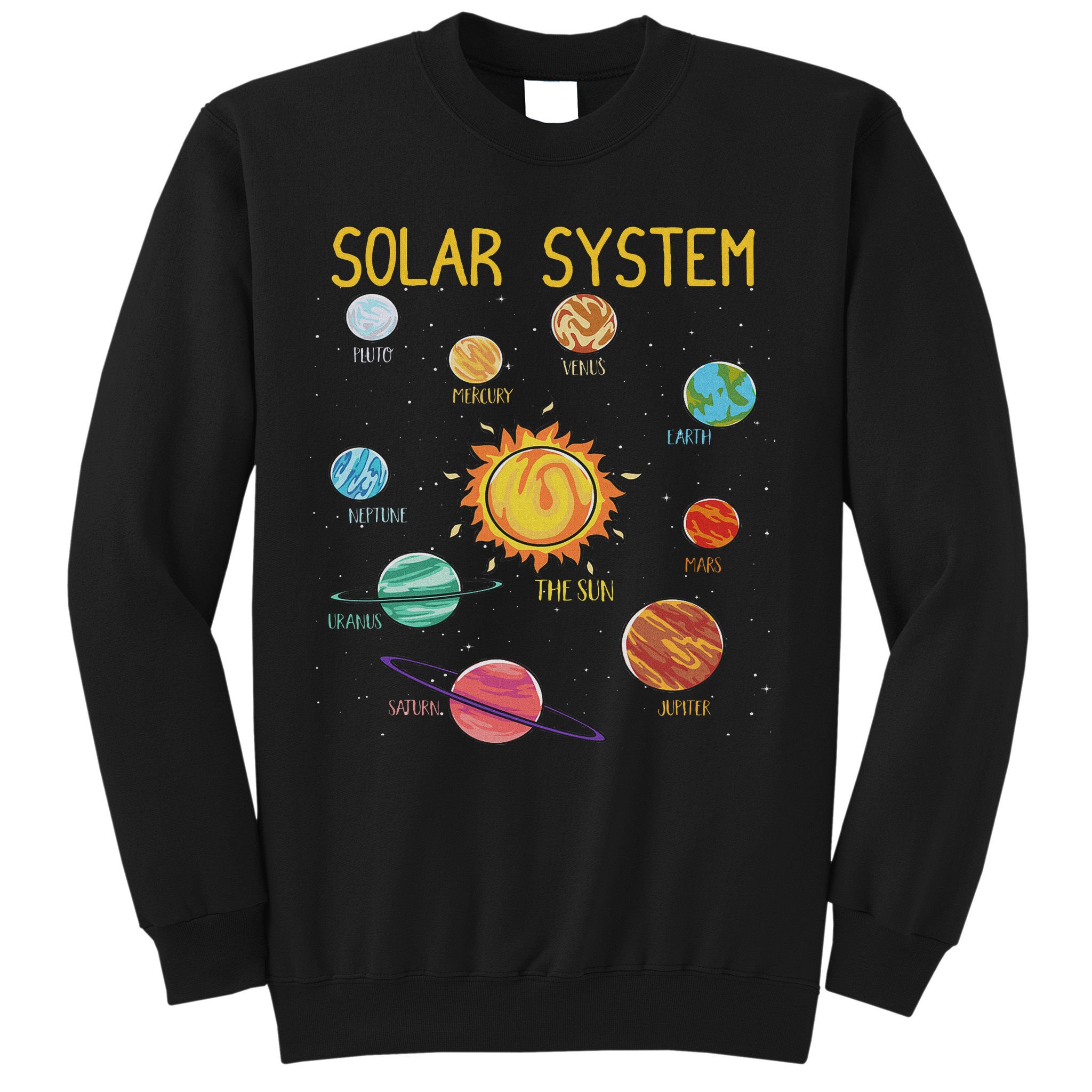 Solar System Planets Science Space Stem Sweatshirt
