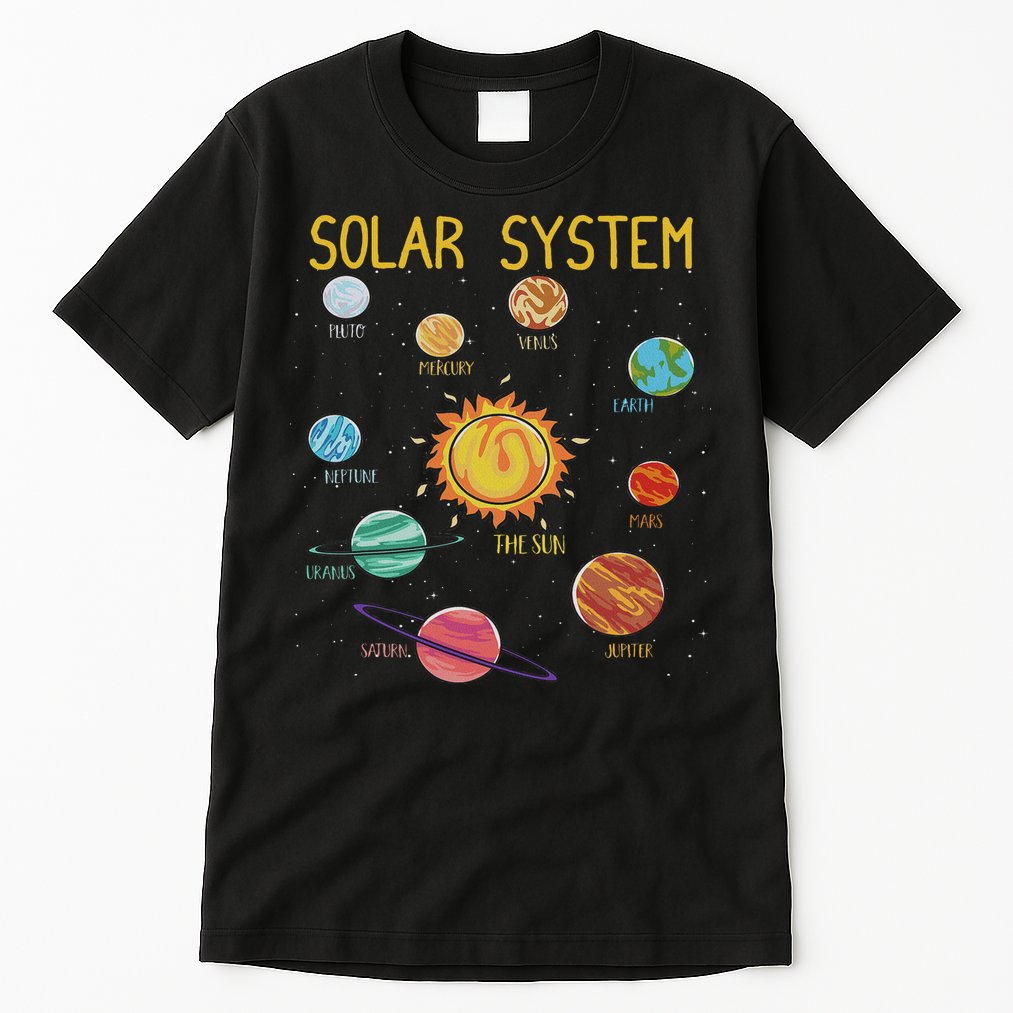 Solar System Planets Science Space Stem Tall T-Shirt