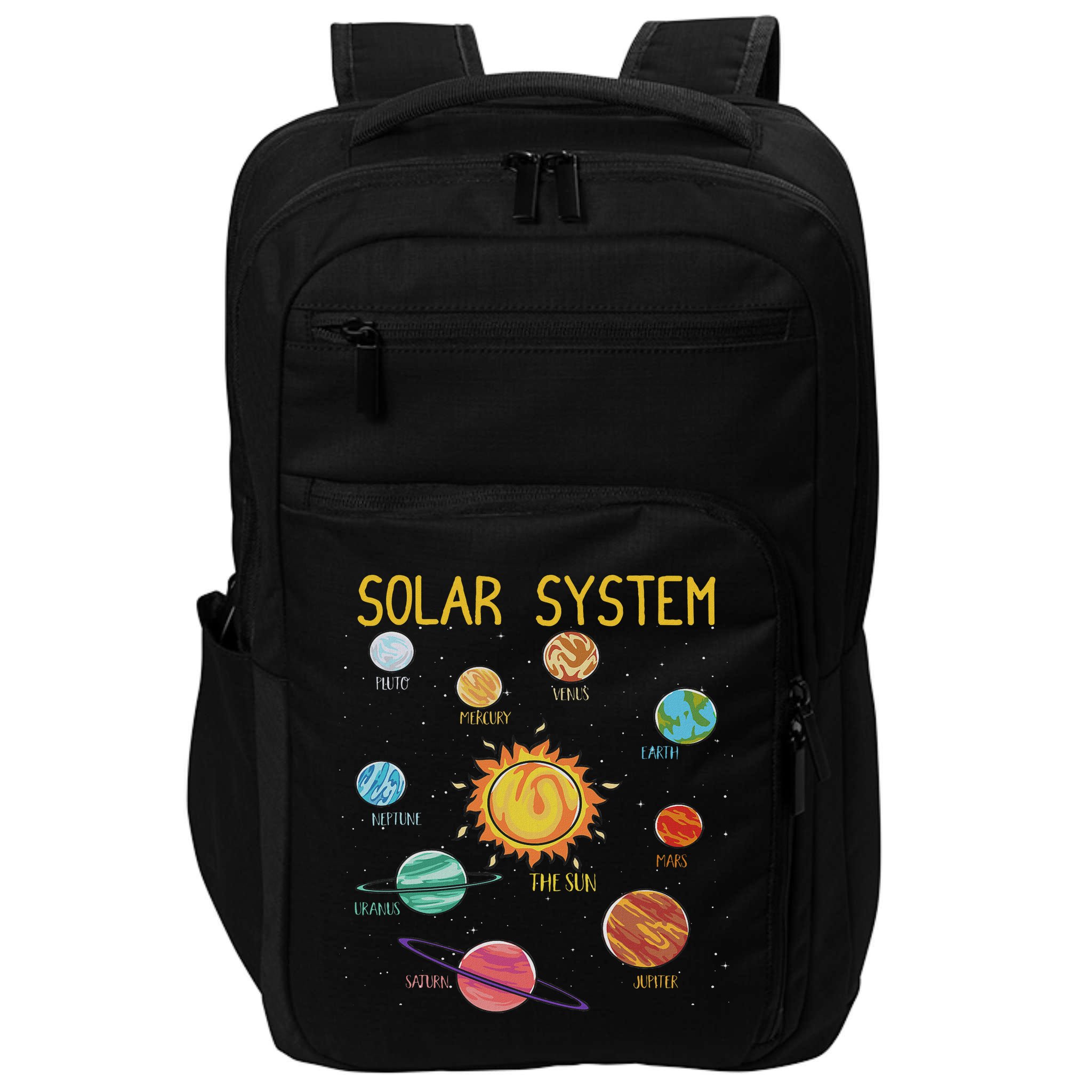 Solar System Planets Science Space Stem Impact Tech Backpack