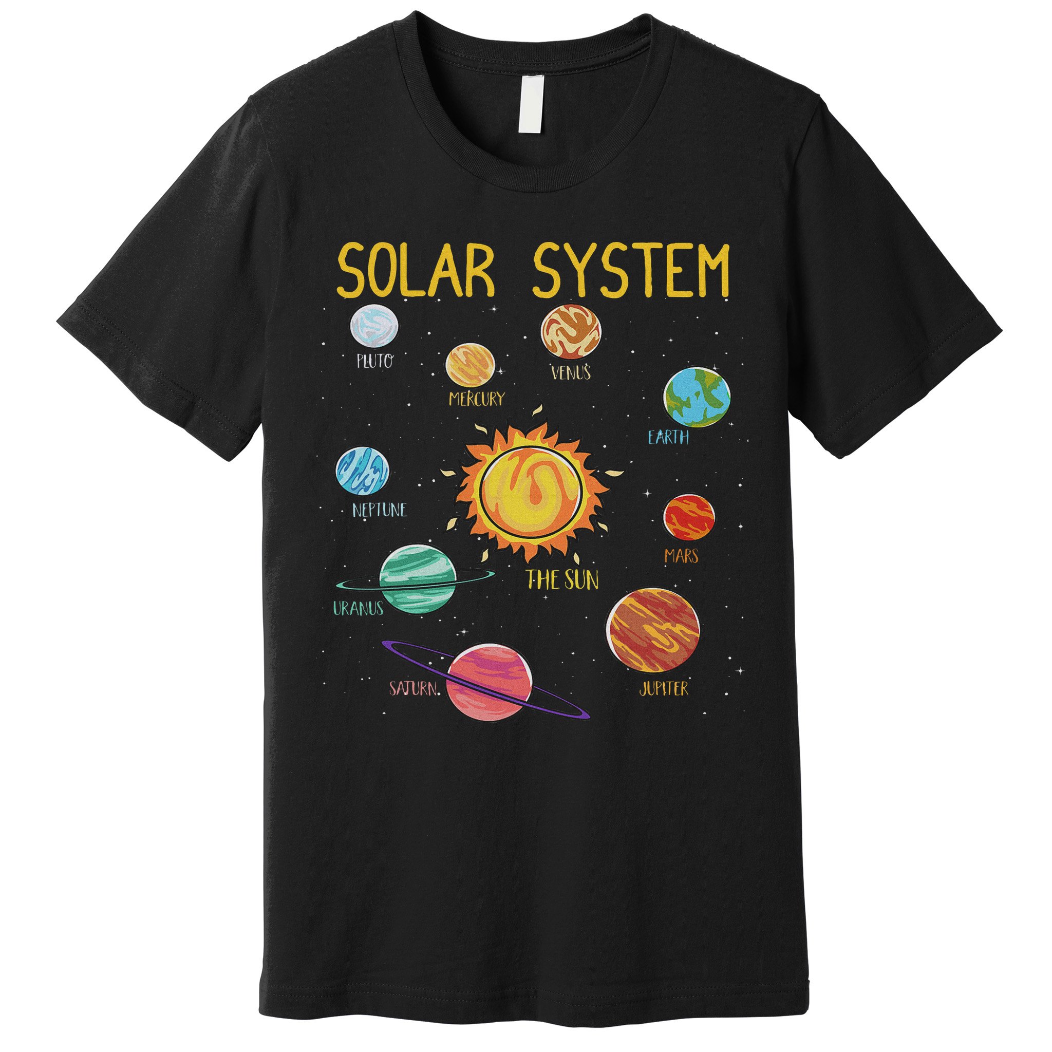 Solar System Planets Science Space Stem Premium T-Shirt